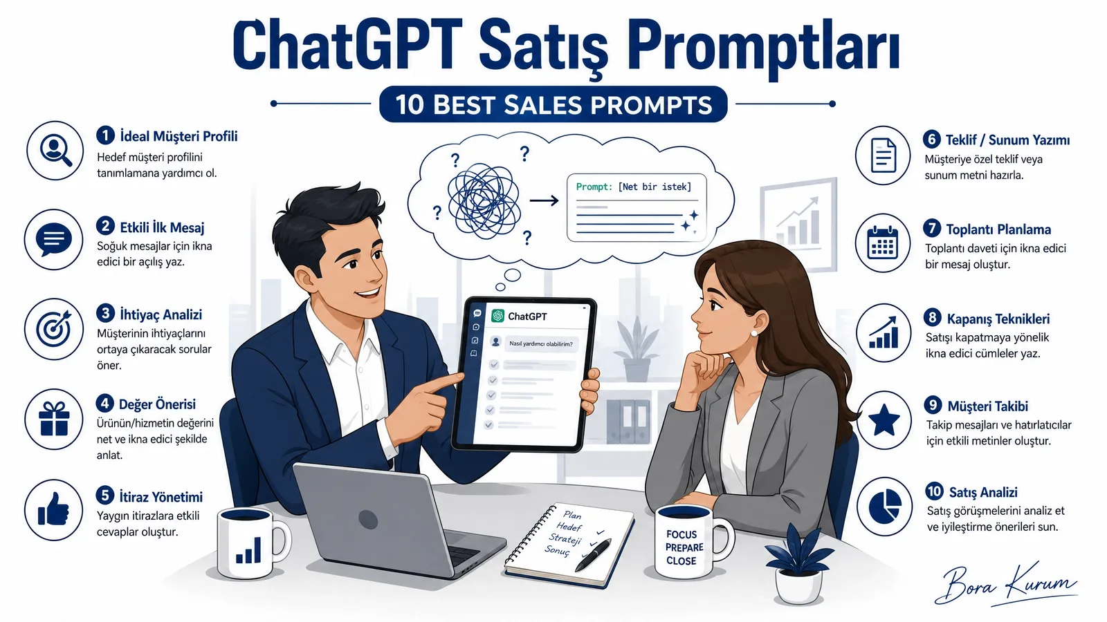 ChatGPT ile Satışta Çığır Açın: İşte En İyi 10 Prompt – Bora Kurum